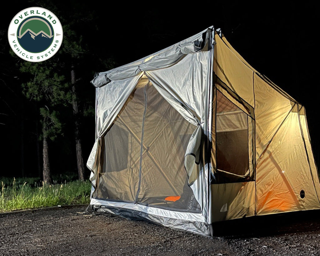 Quick Deploying Gray Ground Tent