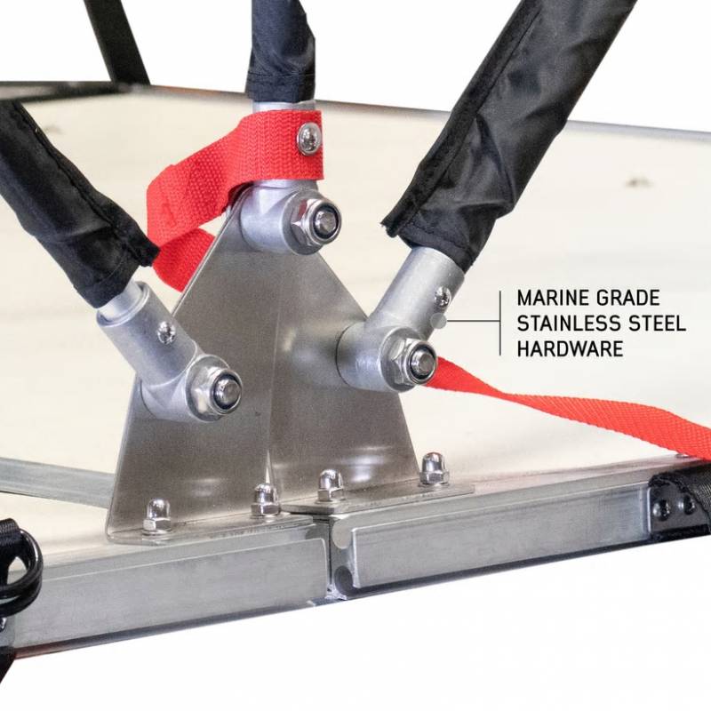 Nomadic 4 Extended Roof Top Tent - Dark Gray Base With Green Rain Fly & Black Cover, Black Aluminum Base, Black Ladder