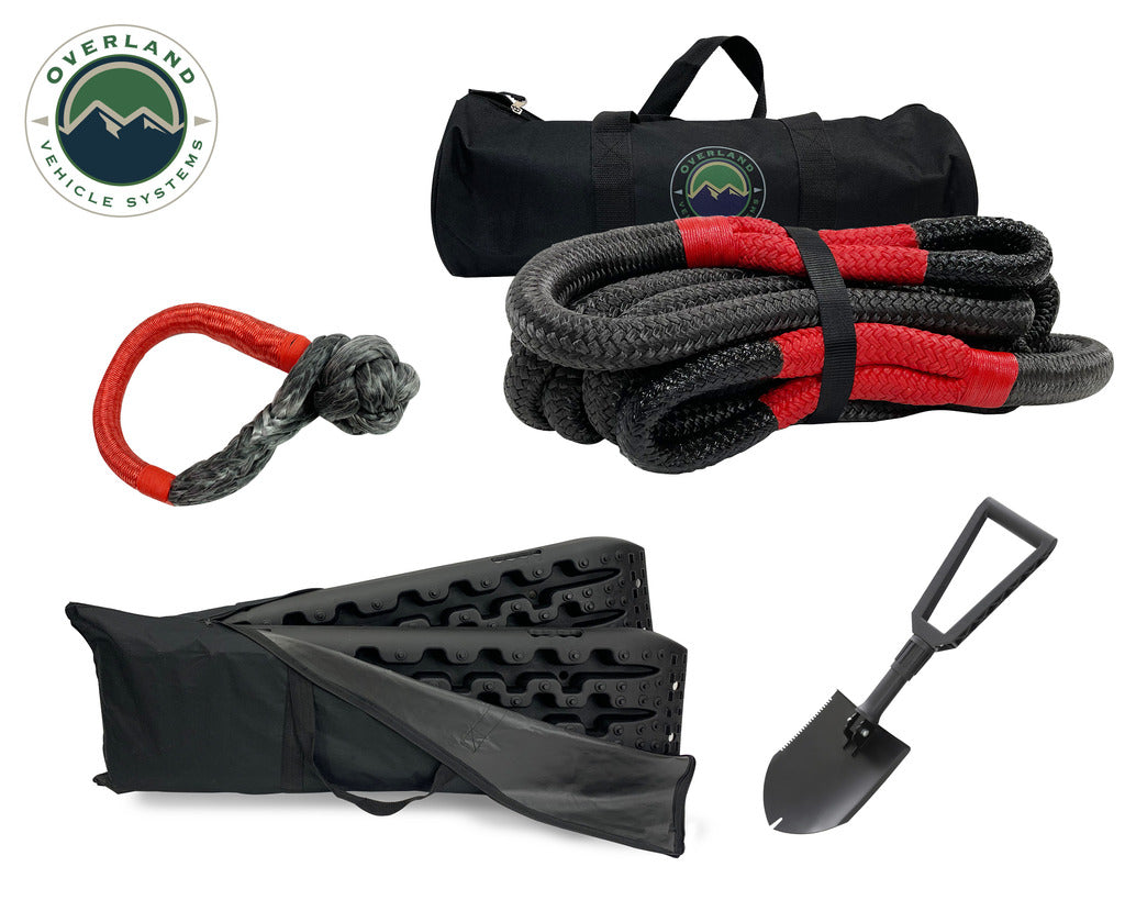Ultimate Recovery Package - Brute Kinetic Rope, Recovery Shovel, Recovery Ramp, 5/8" Soft Shackle